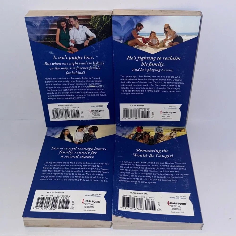 4 Harlequin Special Edition Romance Book Set